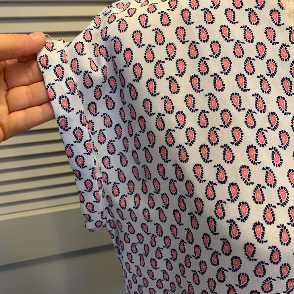 Pleione Print Blouse Cuffed Sleeve XS - Picture 3 of 7